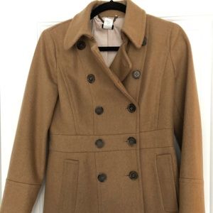J Crew Tan Peacoat